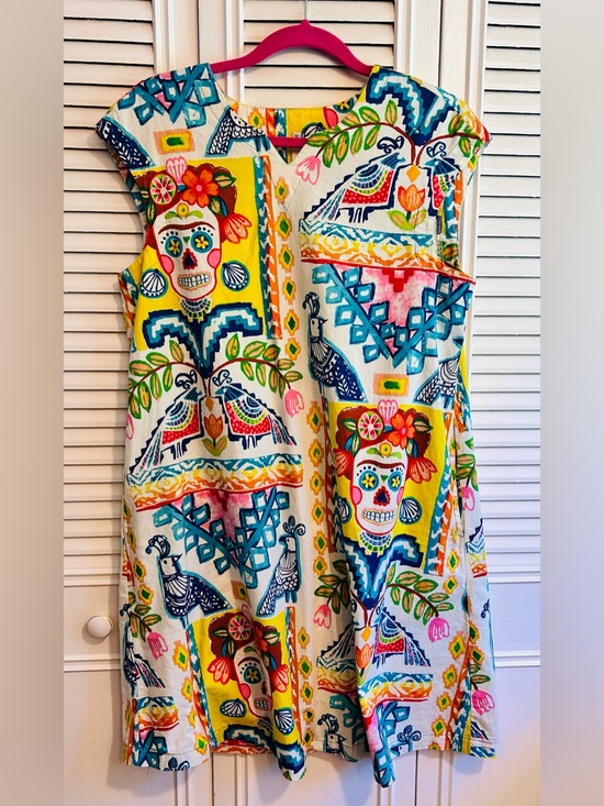 Uncle Frank Dresses & Skirts - Uncle Frank Multicolor Floral & Bird Print Shift Dress